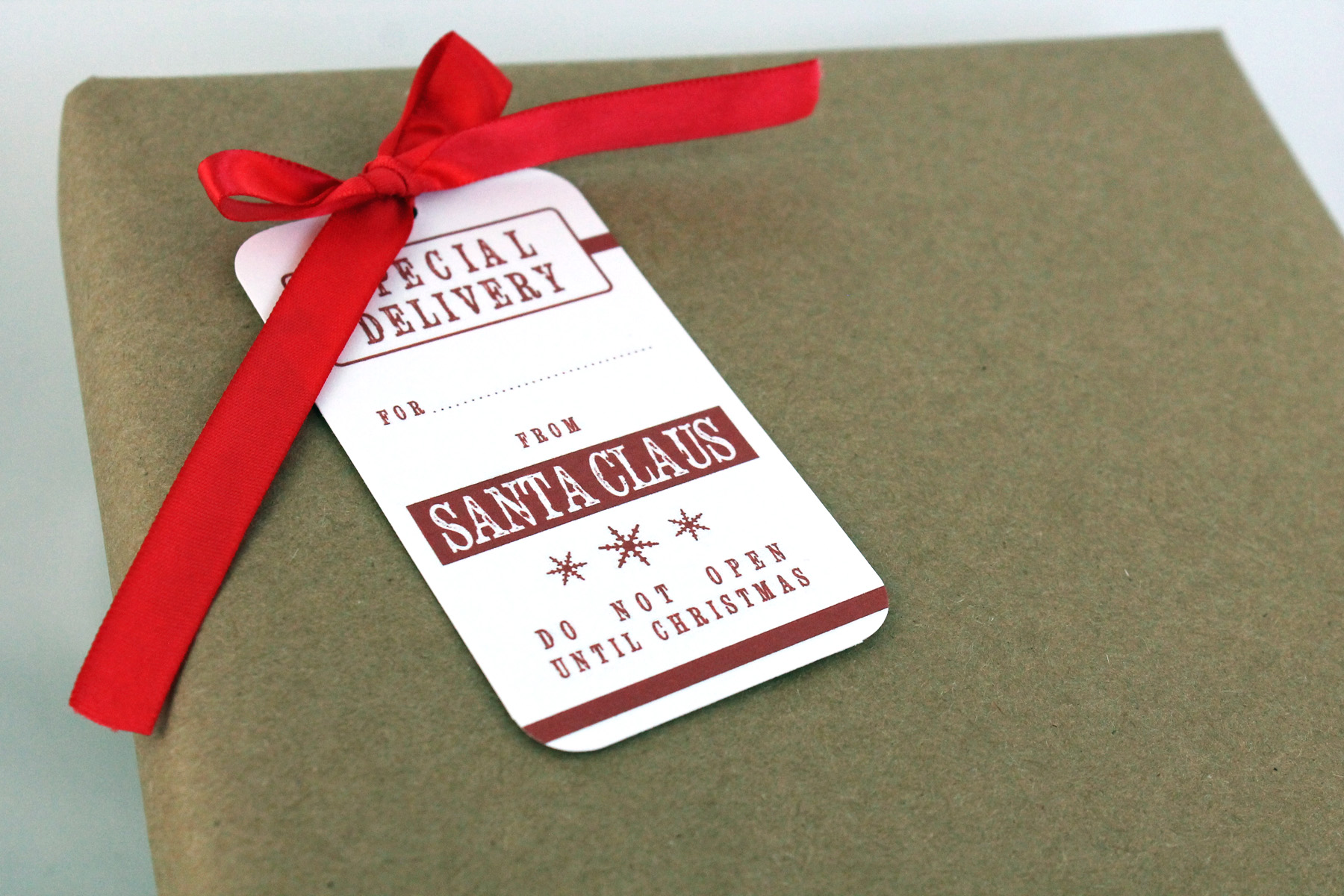 Printable Santa Gift Tags - Who Arted?