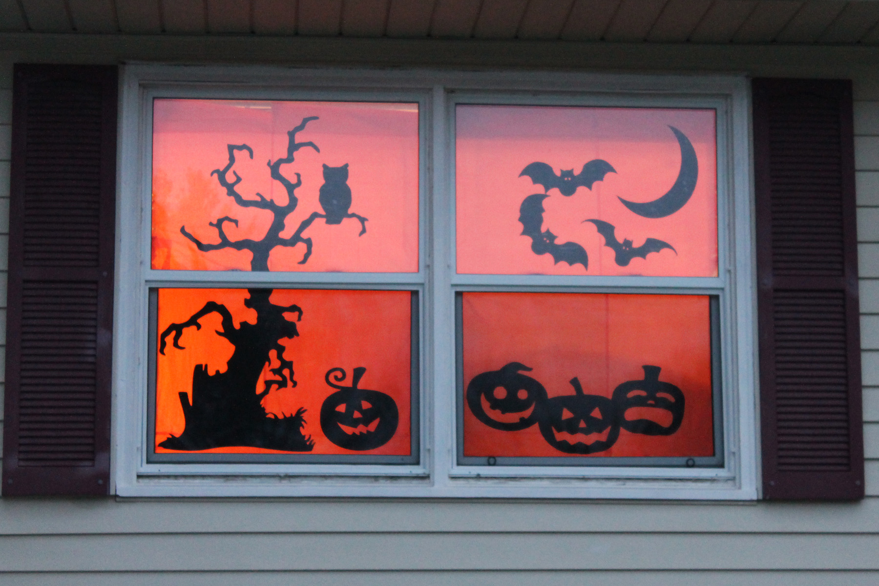 Halloween Window Silhouettes Diy