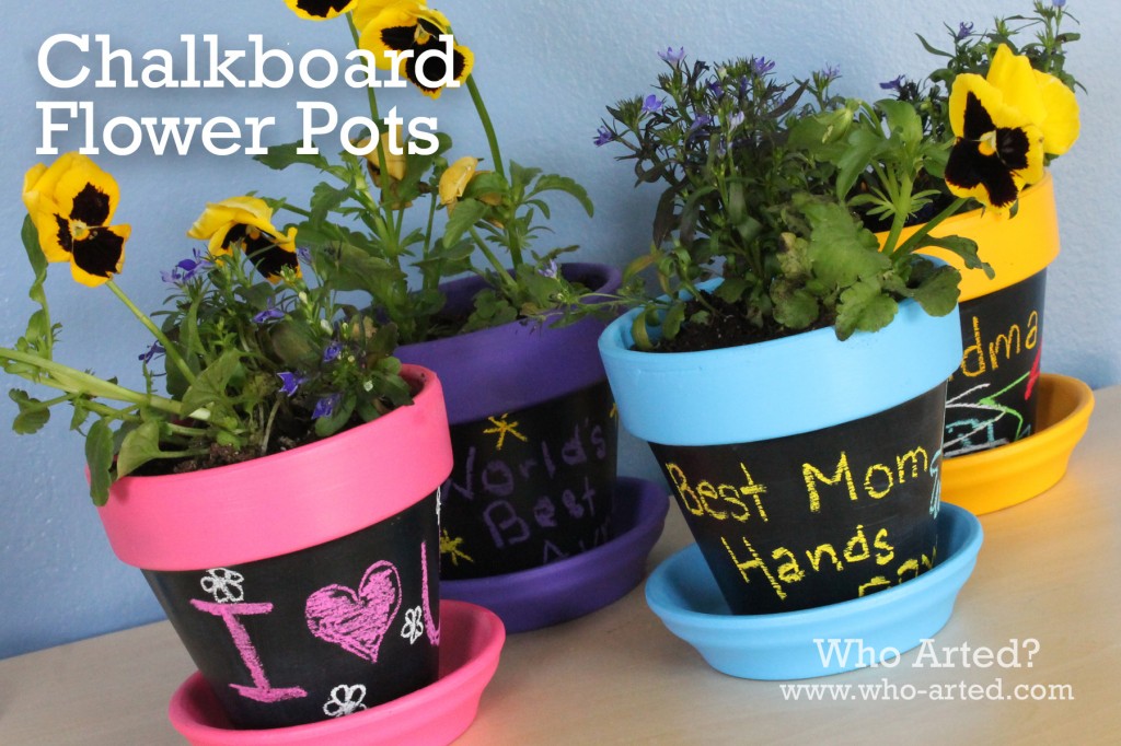 Chalkboard Flower Pots 00