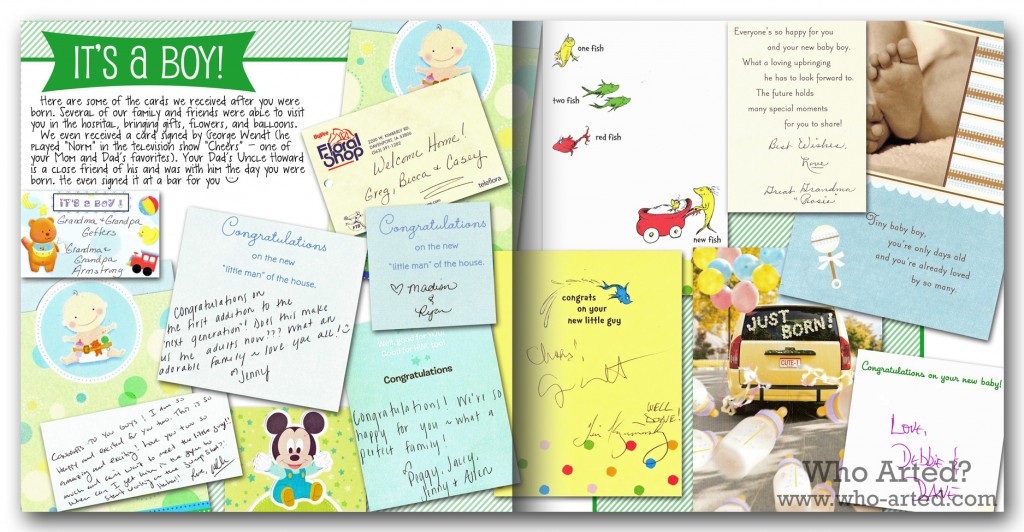 Baby Book Ideas Scan Cards