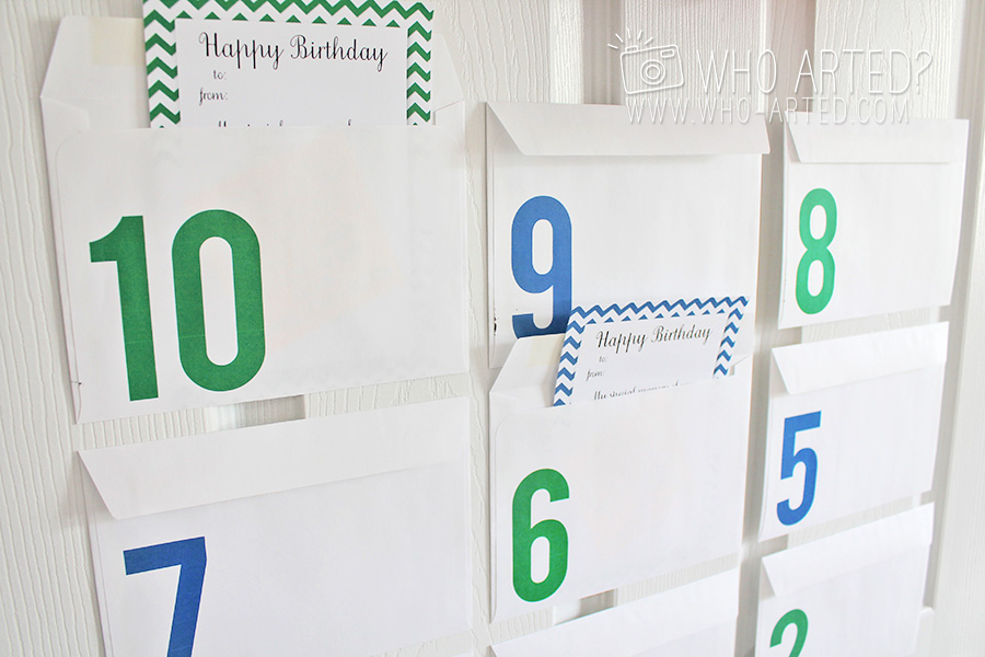 Birthday Countdown Envelopes Who Arted 04