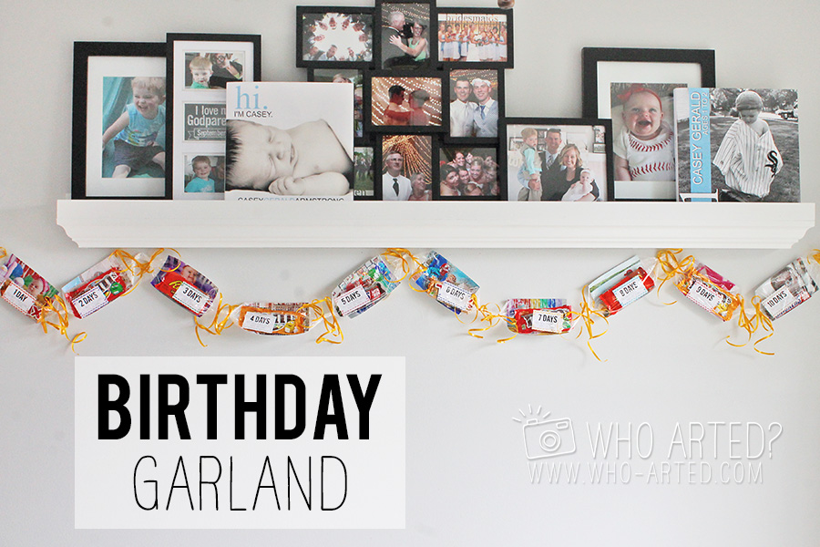 Birthday Garland Countdown Who Arted 00