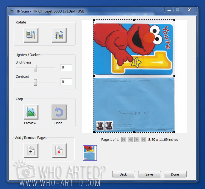 How to Scan Cards into Scrapbook Who Arted 03