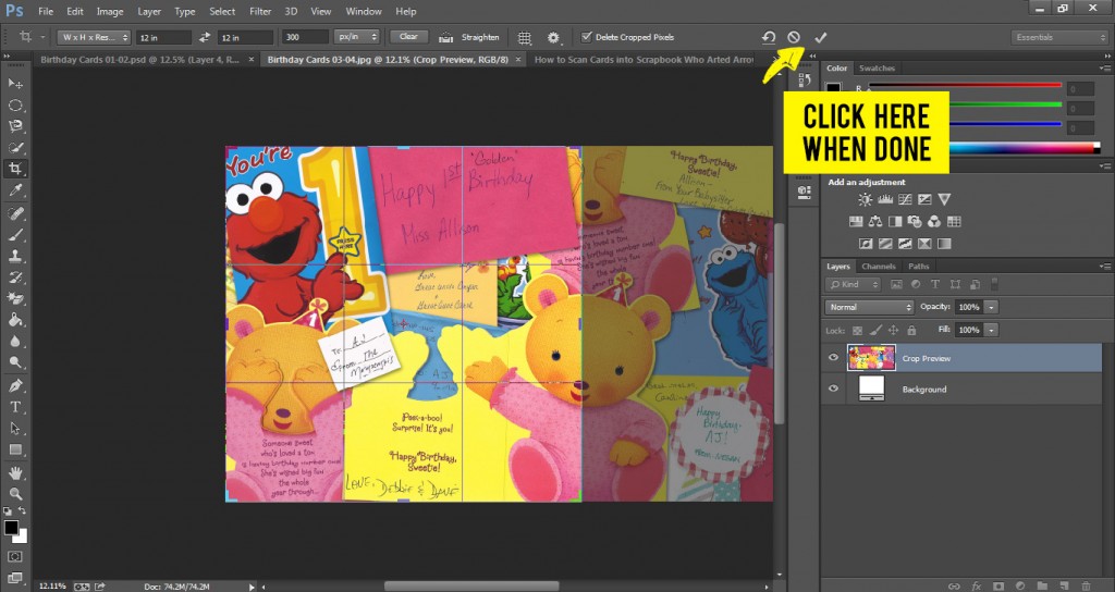How to Scan Cards into Scrapbook Who Arted 25