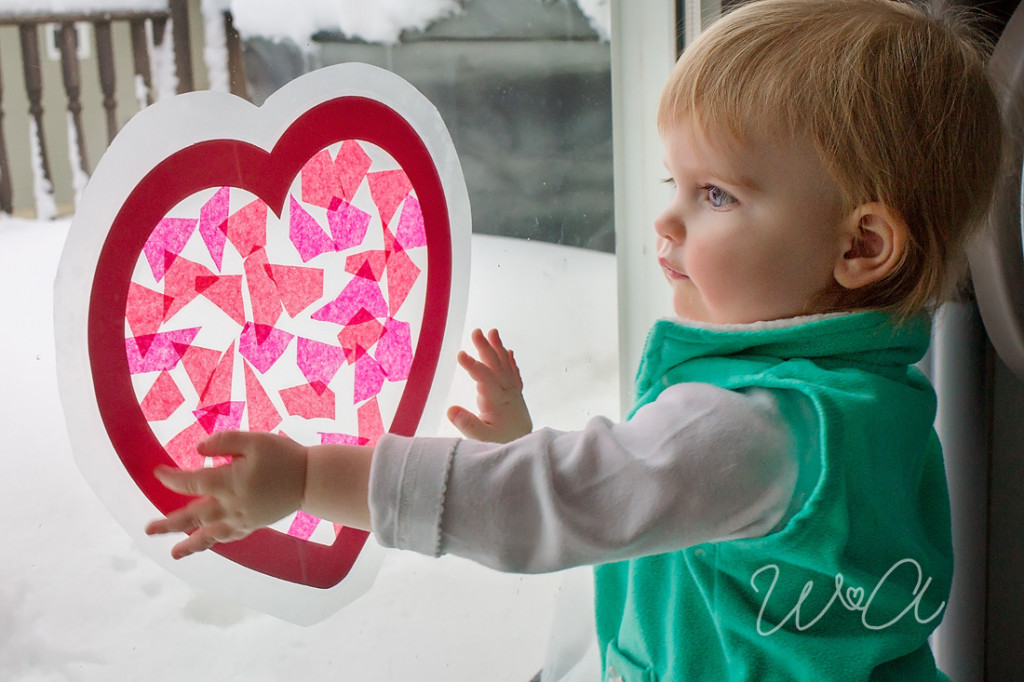 Valentine's Day Sun Catchers Who Arted