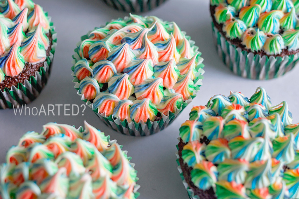 Rainbow Swirl Cupcakes 02