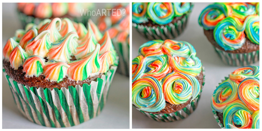 Rainbow Swirl Cupcakes 07