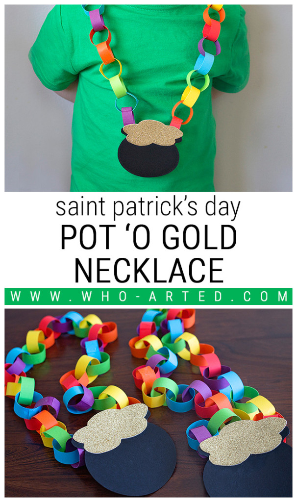 Saint Patrick's Day Pot O' Gold Necklace