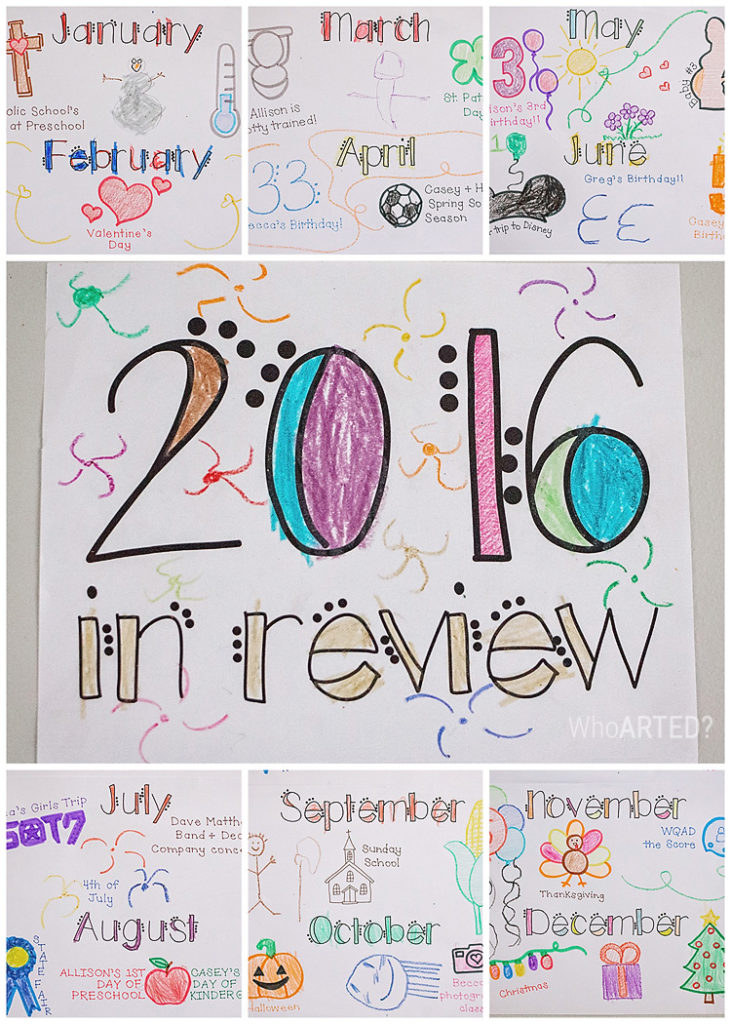 New Years Year in Review Poster { Free Download }