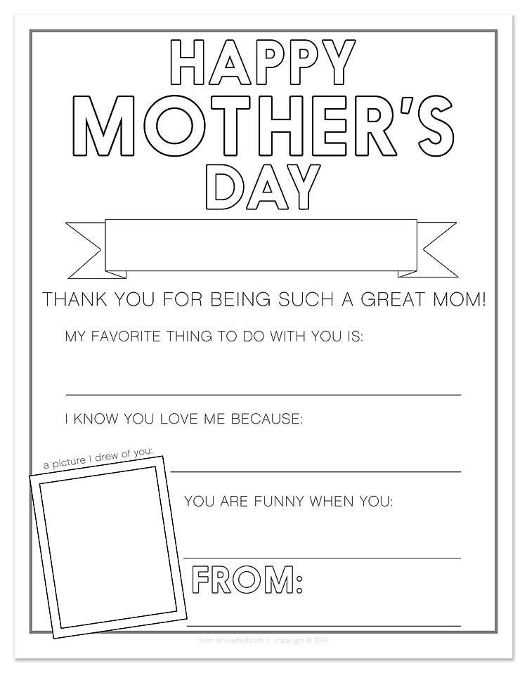 Mother’s Day Questionnaire 08 – Who Arted?