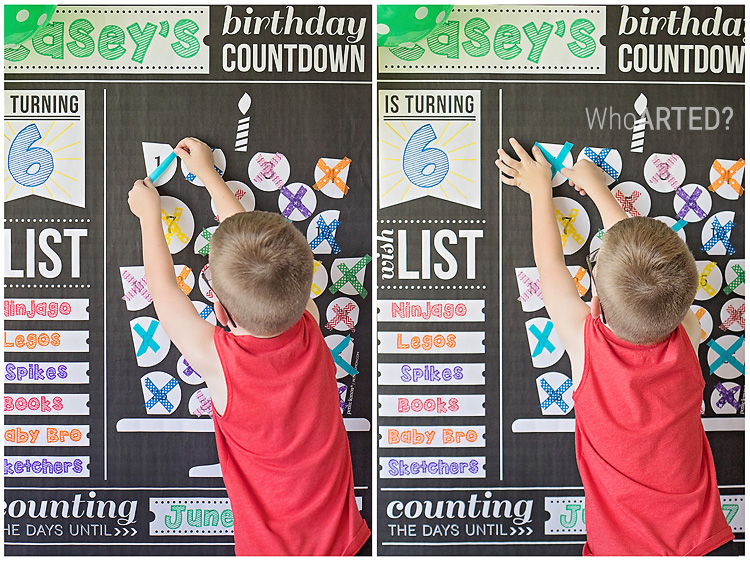 Birthday Countdown Poster Who Arted