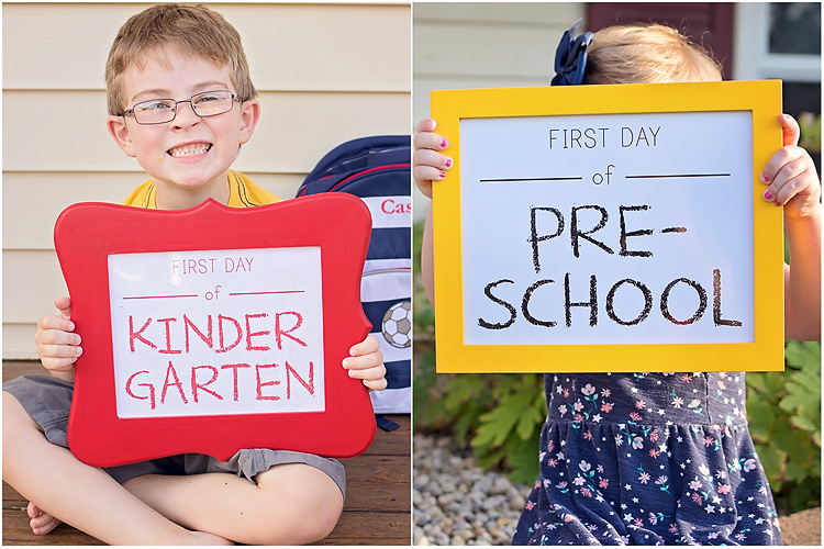 First and Last Day of School Signs