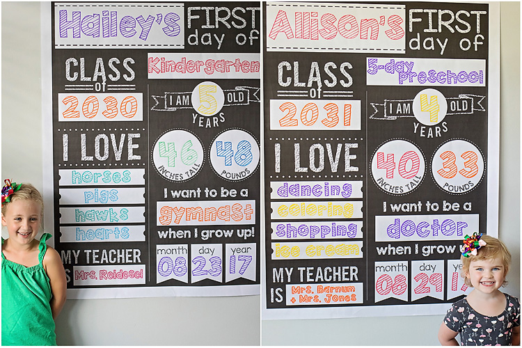 First Day of School Poster