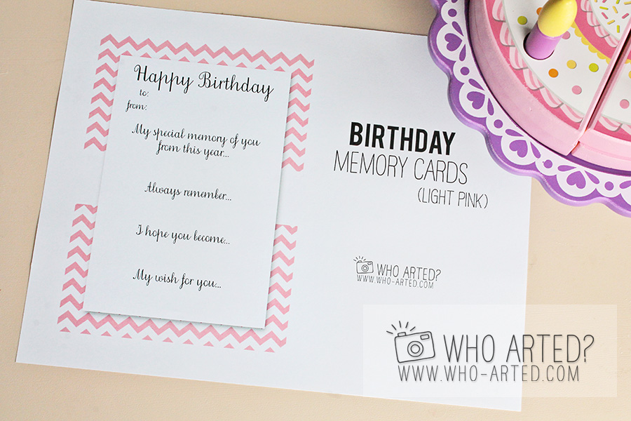 Birthday Memory Cards Template Who Arted 04